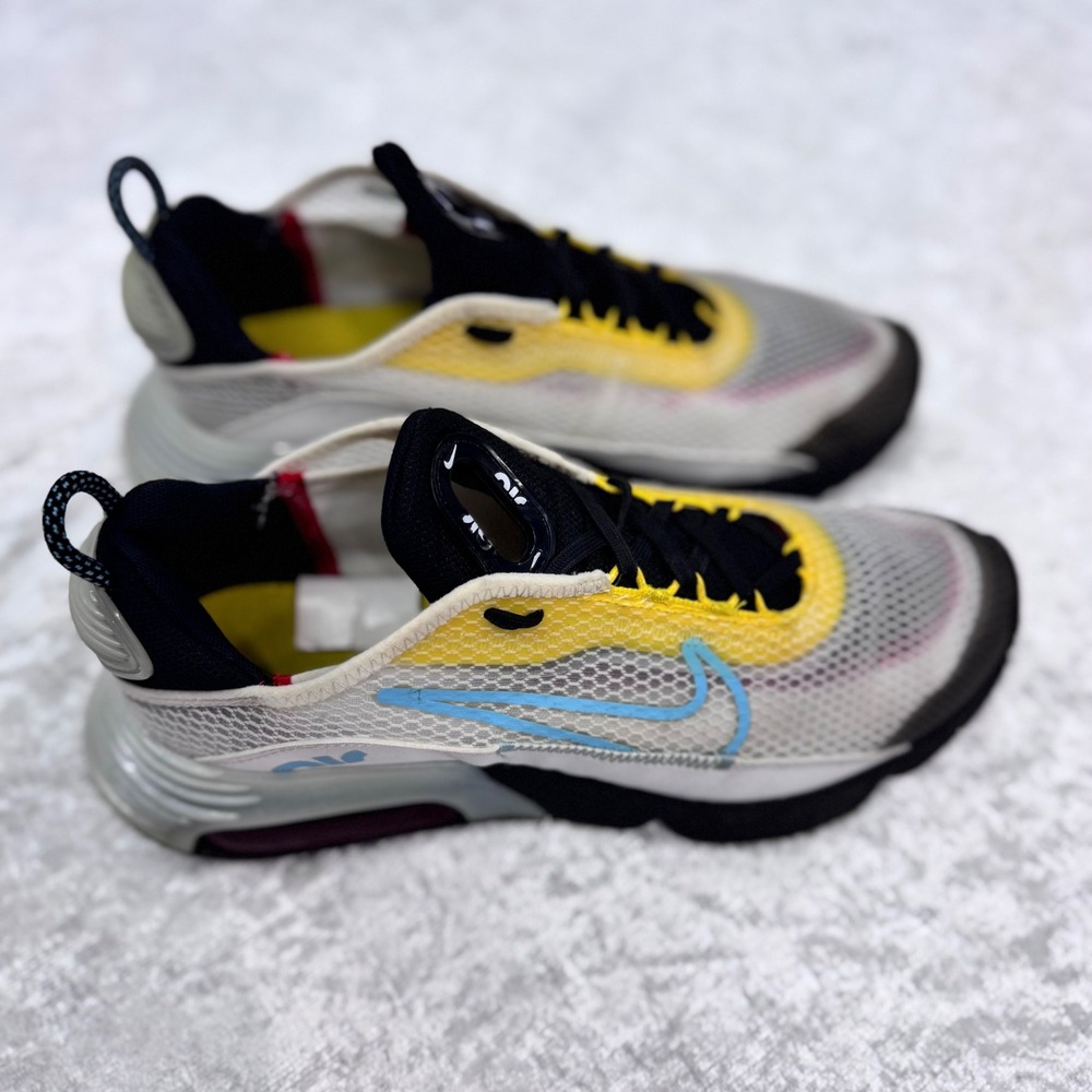 Nike Air Max 2090 Kids 6Y‎ White Yellow Blue CJ4066-103 Sneakers